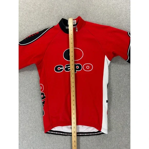 Capo Italy Long Sleeve Winter Cycling Jersey (Men's Small) Red - Picture 9 of 12